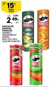 Pringles - Snacks De Batatas Original/ Matsracleoola/ Emb. 175 G/1.56 G