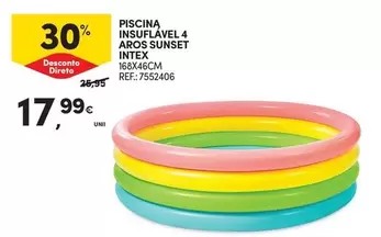 Intex - Piscina Insulavel 4 Aros Sunset