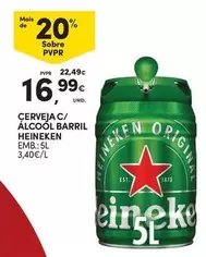Heineken - Cerveja C/ Álcool Barril