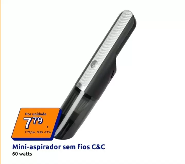 C&C - Mini-aspirador Sem Fios 