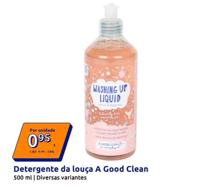 Detergente Da Louça A Good Clean