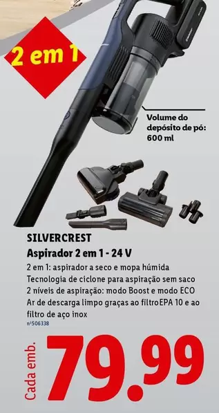 silvercrest - Aspirador 2 Em 1-24 V