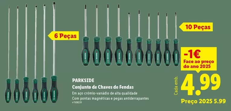 parkside - Conjunto de chaves de Fondas