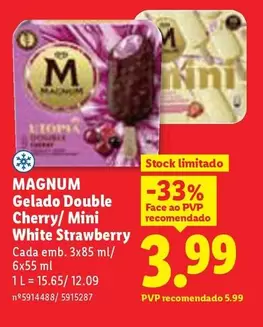 Magnum - Gelado Double Cherry/Mini White Strawberry