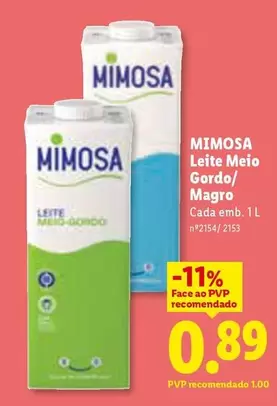Mimosa - Leite Meio Gordo/ Magro
