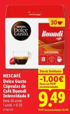 Nescafé - Dolce Gusto Capsulas De Cafe Buondi Intensidade 8