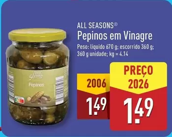 Pepinos Em Vinagre