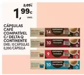 Continente - Cápsulas Café Compativel C/ Delta Q