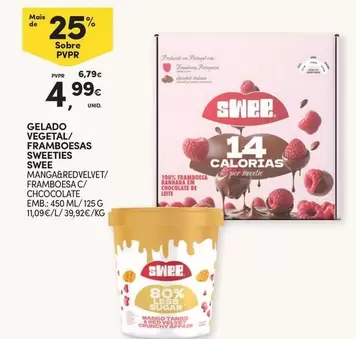 Gelado Vegetal Framboesas Sweeties