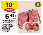 Seleção du chef - Hambúrguer De Bovino C/picanha Continente Selecao