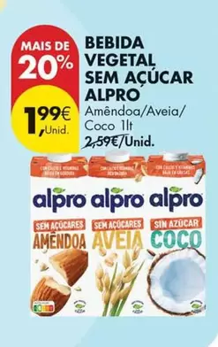 Alpro - Bebida Vegetal Sem Acucar
