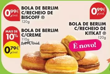 Bola De Berlim C/Recheio De Biscoff