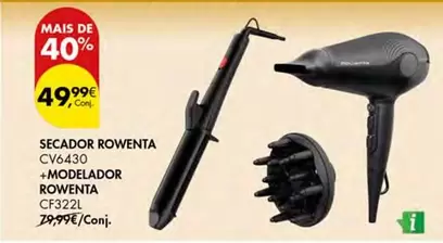 Rowenta - Secador Cv6430 + Modelador +  Cf3221