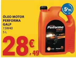 galp - Óleo Motor Performa