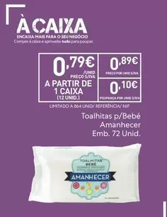 Amanhecer - Toalhitas P/Bebé