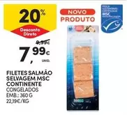 Continente - Filetes Salmão Selvagem Msc