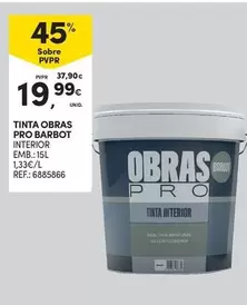 Barbot - Tinta Obras Pro