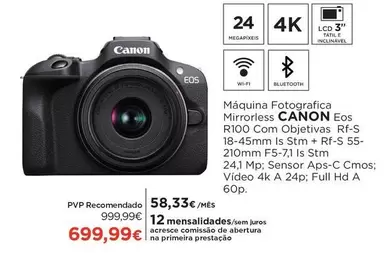 Canon - Máquina Fotografica Mirrorless