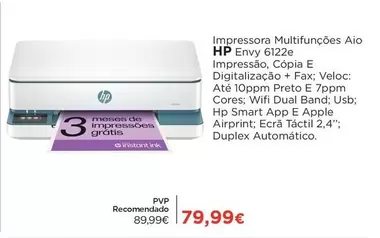 HP - Impressora Multifunções Aio Envy 61226