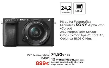 Sony - Máquina Fotografica Mirrorless Alpha 7m3