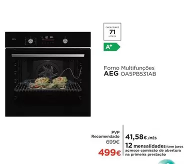 Sony - Forno Multifunções AEG OASPB531AB
