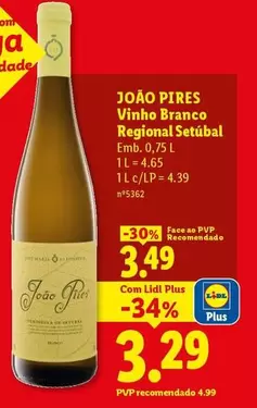 João Pires - Vinho Branco Regional Setubal