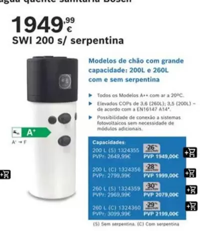 SWI 200 S/ Serpentina