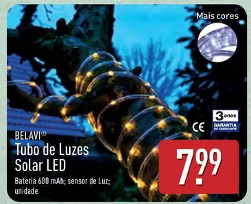 Tubo De Luzes Solar Led