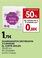 El Corte Inglés - Guardanapos Decorados 3 Camadas