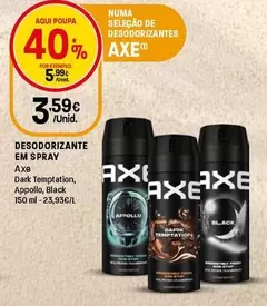 Axe - Desodorizante Em Spray