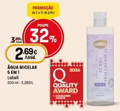 Labell - Água Micelar 5 Em 1