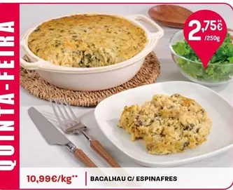 Bacalhau C/ Espinafres