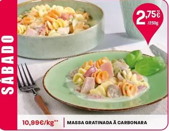 Massa Gratinada A Carbonara