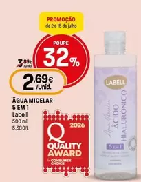 Labell - Água Micelar 5 Em 1