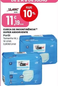 Porsi - Cueca De Incontinencia Super Absorvente