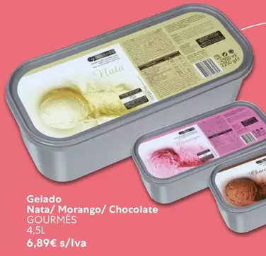 Gelado Nata/ Morango/ Chocolate