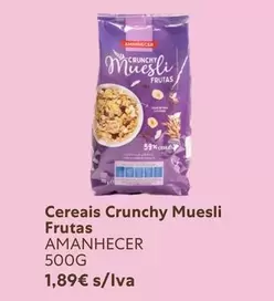 Amanhecer - Cereais Crunchy Muesli Frutas
