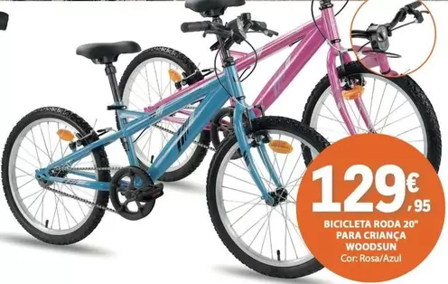 Bicicleta Roda 20" Para Criança Woodsun