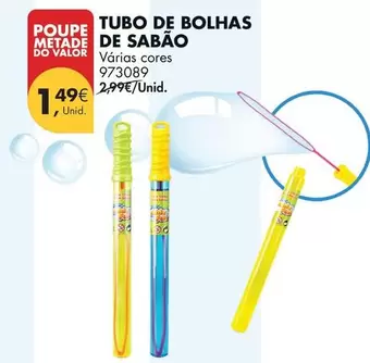 Valor - Tubo De Bolhas De Sabao