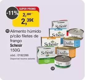 Schesir - Alimento Húmido P/Cão Filetes De Frango