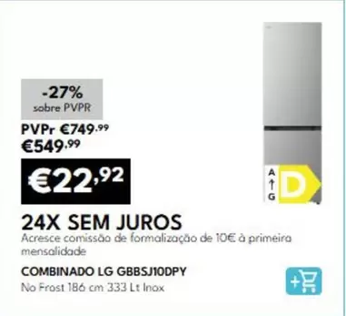 LG - Combinado GBBSJ10Dpy
