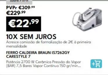 Braun - Ferro Caldeira Is7262gry Carestyle 7