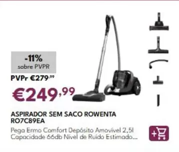 Rowenta - Aspirador Sem Saco RO7C89EA
