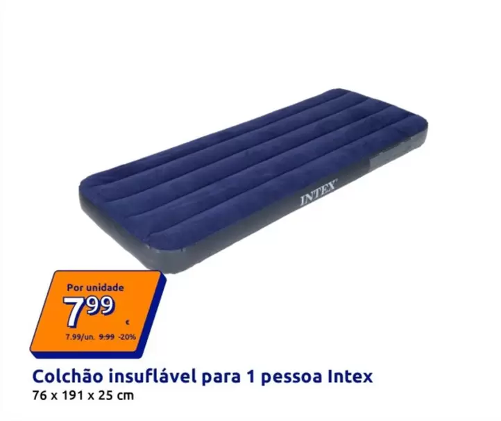 Intex - Colchao Insuflável Para 1 Pessoa
