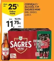 Sagres Mini - Cerveja C/ Alcool T/p