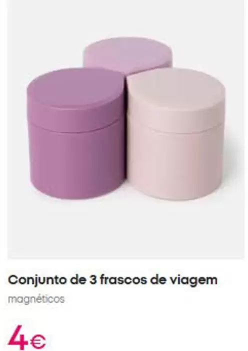 Conjunto De 3 Frascos De Viagem