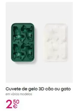 3d - Cuvete De Gelo  Cão Ou Gato