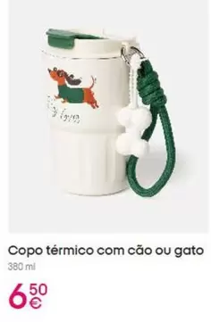 .Com - Copo Térmico Com Cão Ou Gato