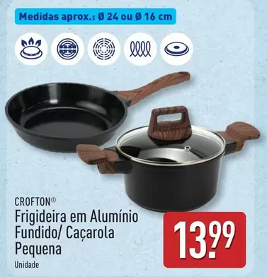 Caçarola - Frigideira Em Alumínio Fundido/  Pequena