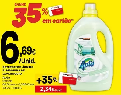 Apta - Detergente Líquido P/Maquina De Lavar Roupa